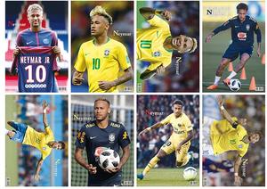 Vente en gros 8 pièces/ensemble 42*29CM Sport Football Super Star Messi Cristina Ronaldo Football papier peint affiche - Product Image 6