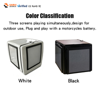 Boîte de livraison pour moto à haute luminosité IP65 avec écran LED P2 P3, boîte de livraison publicitaire LED pour vélos