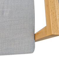 Silla de Comedor de Madera Personalizada, Silla Tapizada en Tela, Muebles para Hoteles y Restaurantes OEM