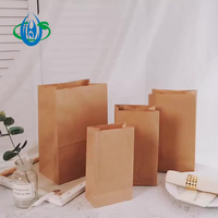 Vente en gros sac d'emballage alimentaire à emporter pour pain sacs en papier kraft blanc sans poignée sac en papier pour pain personnalisé