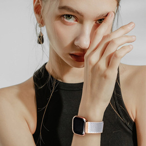 Vente chaude Boucle Réglable Ordinaire Nylon Élastique Vague Bracelet pour <span class=keywords><strong>Fitbit</strong></span> Versa1 Versa 2 Lite Édition Spéciale Bracelet de Montre Intelligente - Product Image 6
