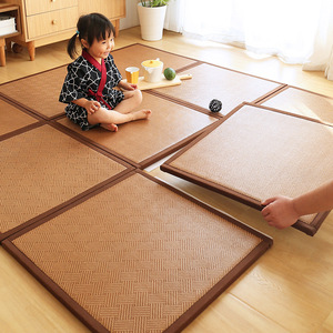 Alfombrillas <span class=keywords><strong>Tatami</strong></span> para dormitorio, sala de estar y alfombrillas de ratán de viaje, alfombrillas de escalada XPE para oración y picnic - Product Image 1