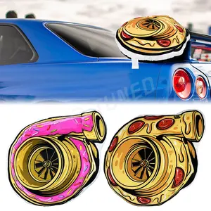 2023 Novo Design Kawaii Pizza Turbo Lance Travesseiro Bonito Sono Corrida Turbo Donut Lance Almofadas Para Auto Peças de Decoração Interior