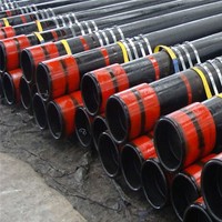 Tuyau de forage pétrolier ASTM J55 N80 L80 K55 2 7/8\" à filetage BTC pour mur de soutènement de puits d'eau
