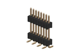 はんだカップ垂直SMTIDCコネクタは1.27mm90度ピンオスヘッダー端子を絶縁します