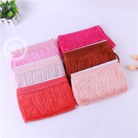 Accessoires de costume DIY pour la danse latine, franges et pompons de 15 cm en polyester, vente directe d'usine