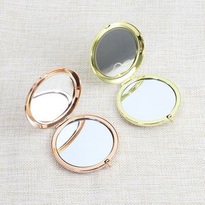 Custom Two-Way Foldable Round Metal Pocket Cosmetic Compact <b>Mirror</b> Red for Lash <b>Makeup</b> Espejos De Tocadores Promotional Product - Product Image 4