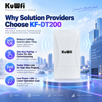 Kit de pont sans fil CCTV pour ascenseur KuWFi, 2,4 GHz, 300 Mbps, transmission sur 500 mètres, PoE, pont sans fil PTP pour la surveillance des ascenseurs