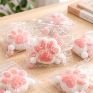 Soft Plush TPR White Pink Cat Paw Squishy Toy High Elastic Comfortable Touch Anti-Anxiety Lovely Gift Unisex Children <strong>Adults</strong> - Product Image 4