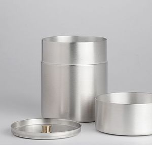 Tamis à thé vert matcha avec pelle <span class=keywords><strong>en</strong></span> bambou, boîte <span class=keywords><strong>de</strong></span> rangement <span class=keywords><strong>en</strong></span> <span class=keywords><strong>acier</strong></span> inoxydable pour poudre <span class=keywords><strong>de</strong></span> matcha avec couvercle intérieur, boîte à thé - Product Image 3