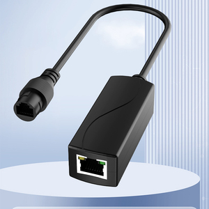 Convertisseur PoE Gigabit 2 ports noir en plastique haute efficacité 48V 24V, conversion industrielle à 95%, compact, IEEE 802.3af/at - Product Image 3