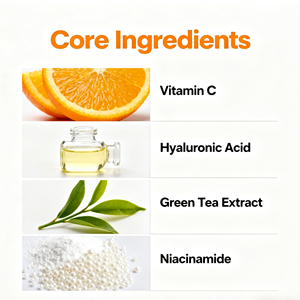 20% acide L-ascorbique vitamine C sérum réparateur acide hyaluronique 100ml pour éclaircir anti-âge <span class=keywords><strong>huile</strong></span> essentielle <span class=keywords><strong>de</strong></span> <span class=keywords><strong>rose</strong></span> douce pure - Product Image 2