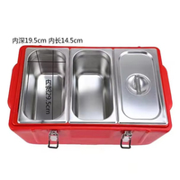 Conteneur de stockage alimentaire, baril isotherme d'extérieur, ensemble chauffe-plat, récipient alimentaire