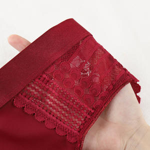 Orta katlı dantel külot rahat kadın iç çamaşırı toptan yumuşak tommy kontrolde kadın külot - Product Image 6