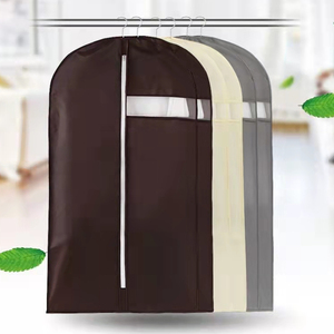 Housse <span class=keywords><strong>de</strong></span> vêtement colorée en tissu et plastique à prix abordable avec trou pour cintre, sac d'emballage respirant pour vêtements pour hommes, housse <span class=keywords><strong>de</strong></span> costume à fermeture éclair - Product Image 5