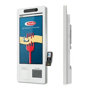 Terminale di pagamento touch screen intelligente auto di ordinare robot chiosco in un ristorante