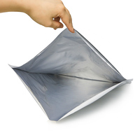 Sachet d'emballage alimentaire électronique en aluminium composite grand format, personnalisable, laminé, recyclable, transparent, imprimé, à trois soudures latérales