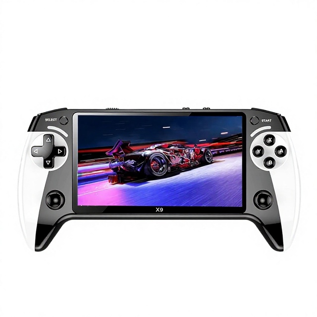 Wholesale X9 Handheld Game Console with 5.5-inch IPS Screen (800x480) 8 Emulators Linux OS 1500mAh Portable Retro Gaming Device