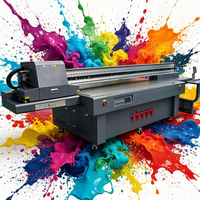 Impresora UV Plana Digital de Inyección de Tinta ATUE 2513 Tamaño A1 Multicolor para Etiquetas de Golf, Tazas, Botellas, Metal, Cuero y Madera