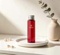 DY-E-105 Flacon cosmétique mini PET de 30 ml rechargeable, flacon de voyage avec bouchon à vis en aluminium pour l'emballage de liquides de soin de la peau