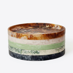 Sleek Handmade Durable Polished Classic Resin Inlay Eco-Friendly Hand Modeled Tray Customizable Options Elegant Home - Product Image 1