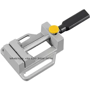 Rumah Tangga Aluminium Alloy Workbench Tugas Berat Kecil Datar Mulut Catok DIY Kerajinan Bor Berdiri untuk Mini Mesin Bor Ukiran