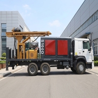 Foreuse de puits montée sur camion 200m-600m DTH avec moteur diesel Cummins, roulement et pompe