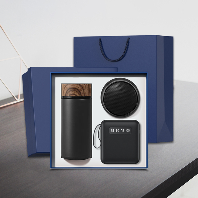 New Launch Product 2025 Office Gadgets Gift Corporate Gift Set Power Bank Vacuum Flask Speaker Gifts for Men and Women