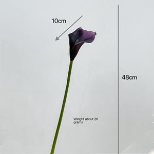 <span class=keywords><strong>Fleur</strong></span> artificielle en PVC au toucher réaliste, lys calla, branche unique, arrangement floral pour mariage et maison, matériel - Product Image 5