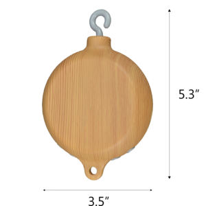 Boîte à musique de berceau mobile rotatif pour bébé marron clair 35 berceuses à piles Volume réglable crochet rotatif Technique polie - Product Image 2