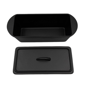 Moule à pain <span class=keywords><strong>en</strong></span> <span class=keywords><strong>fonte</strong></span> pré-assaisonné avec couvercle, moule à pain rectangulaire, ustensile de cuisson - Product Image 3
