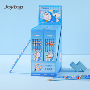 Joytop JT-810-H Doraemon crayons triangulaires 12 pièces/boîte Anime fournitures scolaires <span class=keywords><strong>Kawaii</strong></span> <span class=keywords><strong>dessin</strong></span> animé papeterie <span class=keywords><strong>dessin</strong></span> croquis crayons - Product Image 1