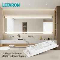 Controlador LED de Clase 2 con Certificación UL FCC, 12V 24V 6W 12W 24W, Fuente de Alimentación de Voltaje Constante 120VAC para Baños Interiores en EE. UU., Luz LED
