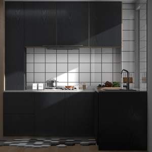 Papel Adhesivo Decorativo para Cocina con Diseño de <span class=keywords><strong>Madera</strong></span> Negra, <span class=keywords><strong>Vinilo</strong></span> PVC, Removible, Autoadhesivo, Ecológico, para Encimeras - Product Image 5