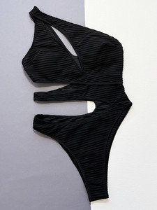 Monokini Eendelig Uitgehold Badpak Sexy Hoge C Bescheiden Badmode Strandkleding Sexy Casual Eendelig Badpakken Vrouw Badkleding