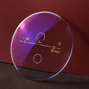 Lenti Ottiche Personalizzate 1.56 Progressive Fotocromatiche Grigie HMC con Filtro Luce Blu, Ordini all'Ingrosso con Lenti su Prescrizione UV400 - Product Image 1