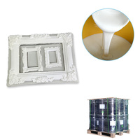 Moldes de paneles de pared de columnas de yeso de rosas de techo de goma de silicona líquida de alta resistencia duradera