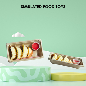 Safe & Soft Plastic <b>Mini</b> Gyoza Squishy Toy Set-Realistic Japanese Pan-Fried Dumpling Stress Reliever for Office <b>Desk</b> Unisex - Product Image 6