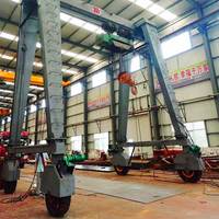Grue à portique mobile sur pneus en caoutchouc YUFEI 30 tonnes avec palan électrique