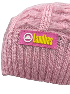 Gorro de Punto de Invierno para Mujer de Alta Calidad LANDBAS, Estilo Deportivo, 100% Acrílico, con Lazo, Boina, 56-58 cm, Tejido de Cable, para Esquí - Product Image 6