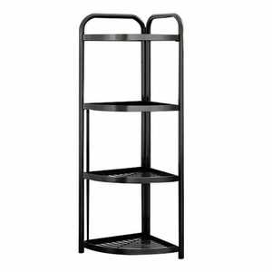 Folding kitchen toilet triangle floor-type storage rack