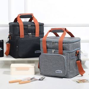 Double Layer <b>Insulated</b> <b>Lunch</b> Bag High Capacity Picnic Bento <b>Box</b> Meal Pouch Food Thermal Cooler Delivery Bags for Women for Men - Product Image 4