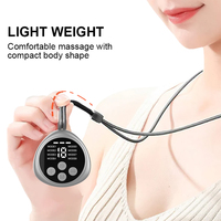 Appareil de massage du cou portable rechargeable, 8 modes, 19 niveaux d'intensité, 3 réglages de température, cordon de fixation, masseur de cou portable