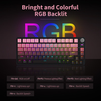 Clavier mécanique professionnel AZERTY 81 touches, ergonomique, 75 %, avec joint d'étanchéité, portable pour gamer