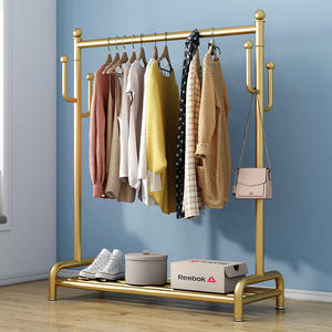 Porte-manteau de chambre à coucher pour sacs, chaussures, chapeaux, <span class=keywords><strong>armoire</strong></span> en métal, salon, salle de bain, solution de rangement polyvalente à un seul niveau - Product Image 3