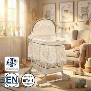 Cuna Mecedora para Bebé de la Mejor Calidad con Reproductor de Música, Cuna Mecedora Duradera - Product Image 6