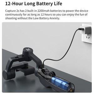 Capture2s 3 ejes portátil de mano cardán antivibración <span class=keywords><strong>estabilizador</strong></span> Selfie Stick <span class=keywords><strong>para</strong></span> <span class=keywords><strong>GoPro</strong></span> Hero, teléfonos celulares - Product Image 3