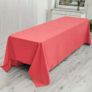 High Quality Stain Resistant and Spillproof Kitchen Washable Table Cloth Polyester Rectangle Tablecloth