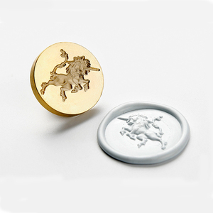 Oem/ODM tùy chỉnh sáp con dấu logo tròn vuông 25mm 30mm 35mm sáp con dấu tem - Product Image 3