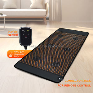 <span class=keywords><strong>Tapis</strong></span> chauffant infrarouge lointain personnalisé Fitkang OEM 80*190cm pour tout le corps, avec pierres de guérison, aimants et thérapie PEMF, avec prise EU - Product Image 4